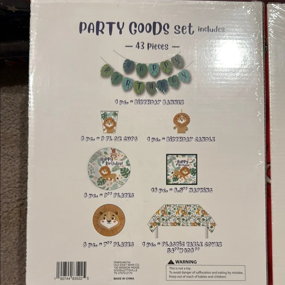 New Party in a Box Sets - Multiple Birthday Themes